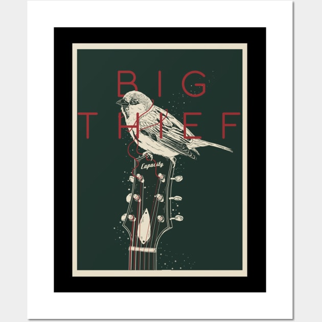 Guitar Big Thief Wall Art by sapstudio design